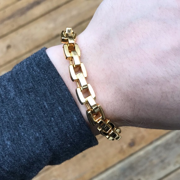 18k 10mm Chain Link Gold Chain - Picture 3 of 5